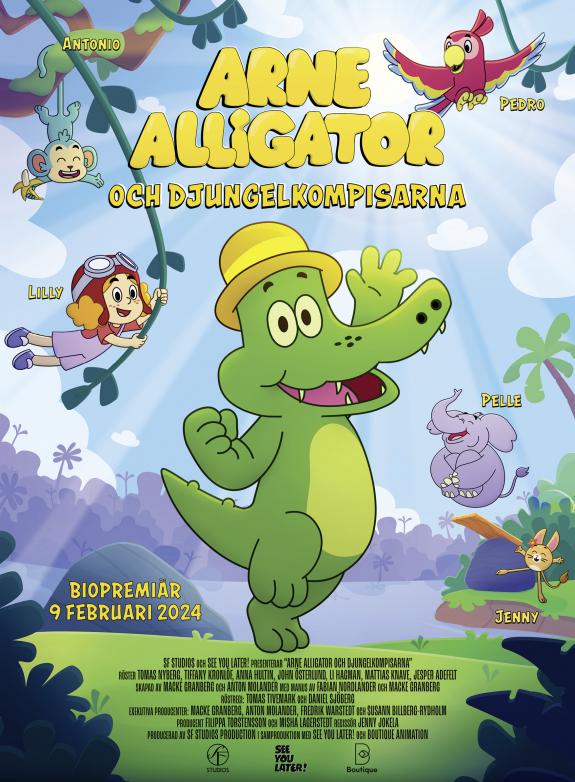 Arne Alligator och djungelkompisarna poster