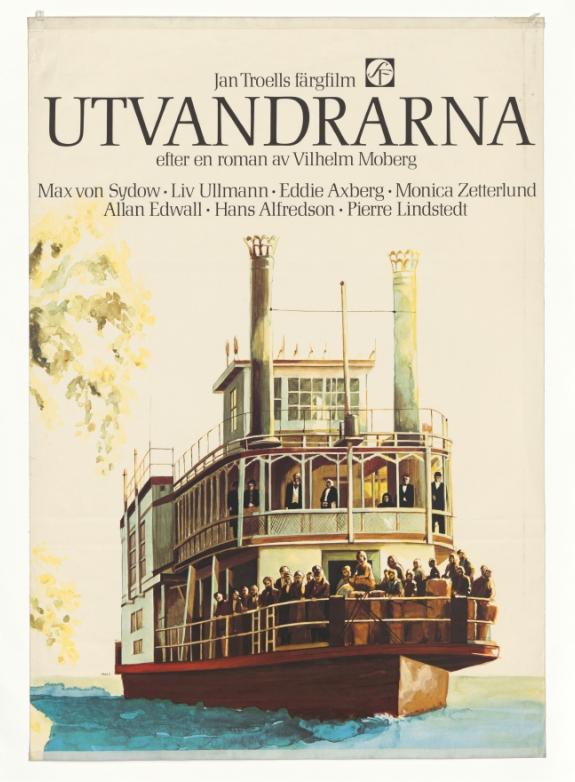 Utvandrarna (1971, eng. text) poster