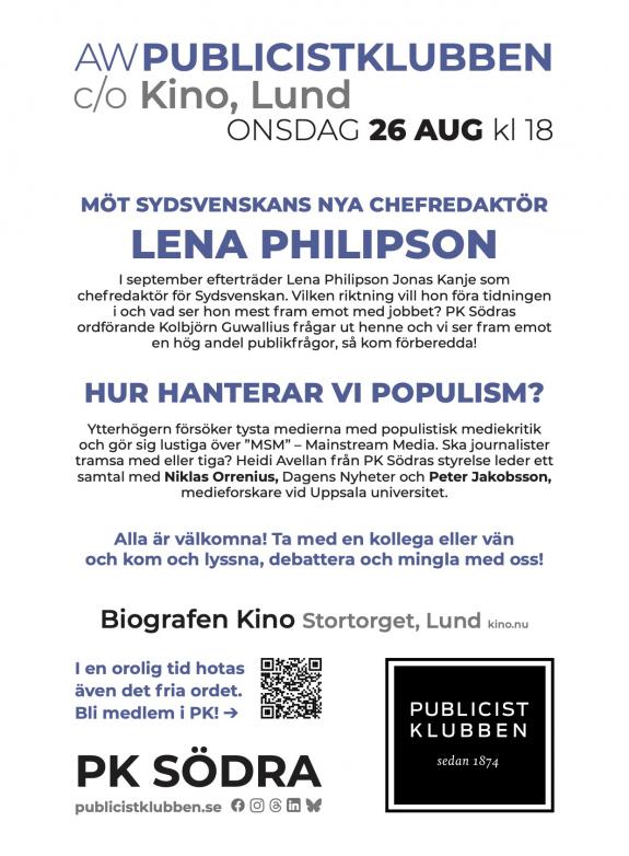 Publicistklubben c/o Kino poster