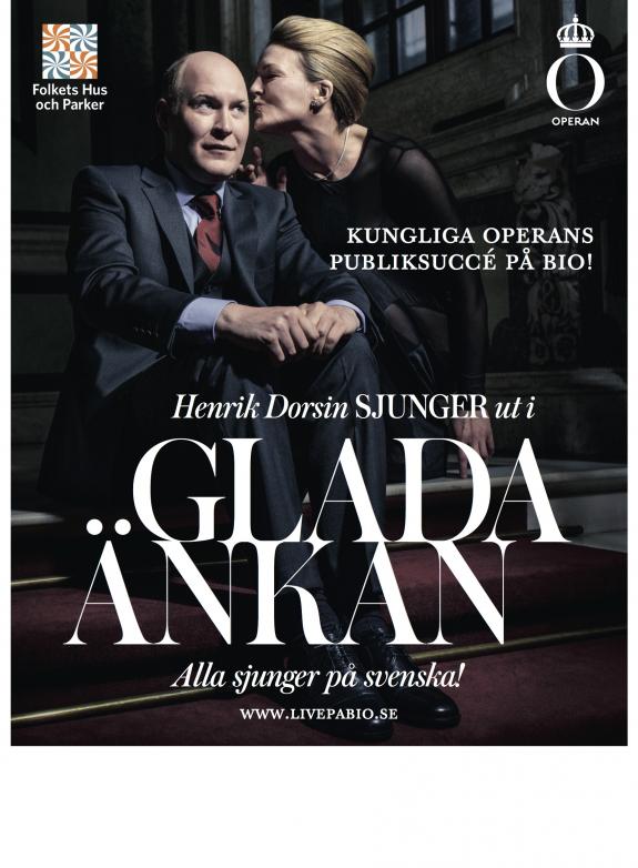Glada änkan poster
