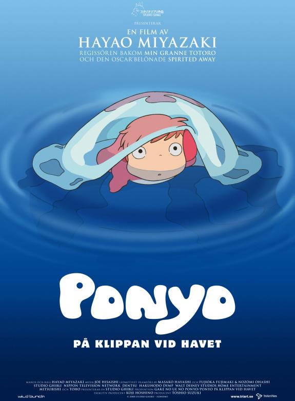 Ponyo på klippan vid havet (Sv. tal) poster