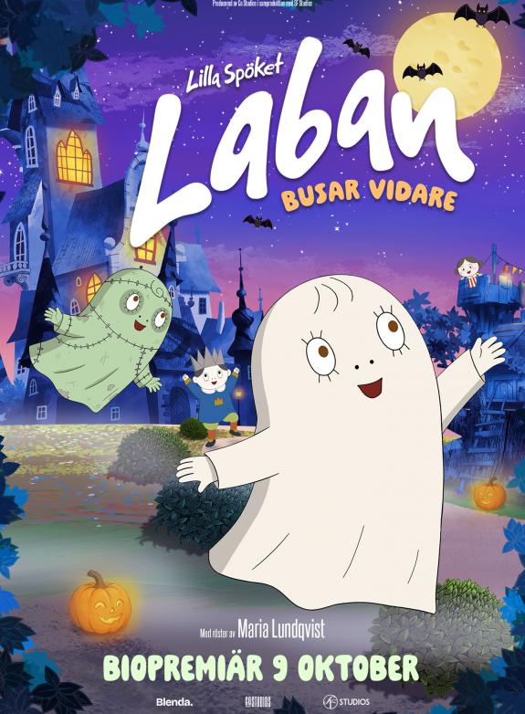 Lilla spöket Laban busar vidare poster